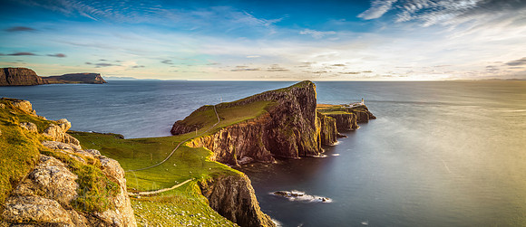 Evening at Neist Point & Lighthouse on the West coast of the Isle of Skye, Scotland