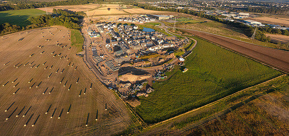 Encroachment - The city of Perth gradually spreads north penetrating the countryside at Bertha Park.